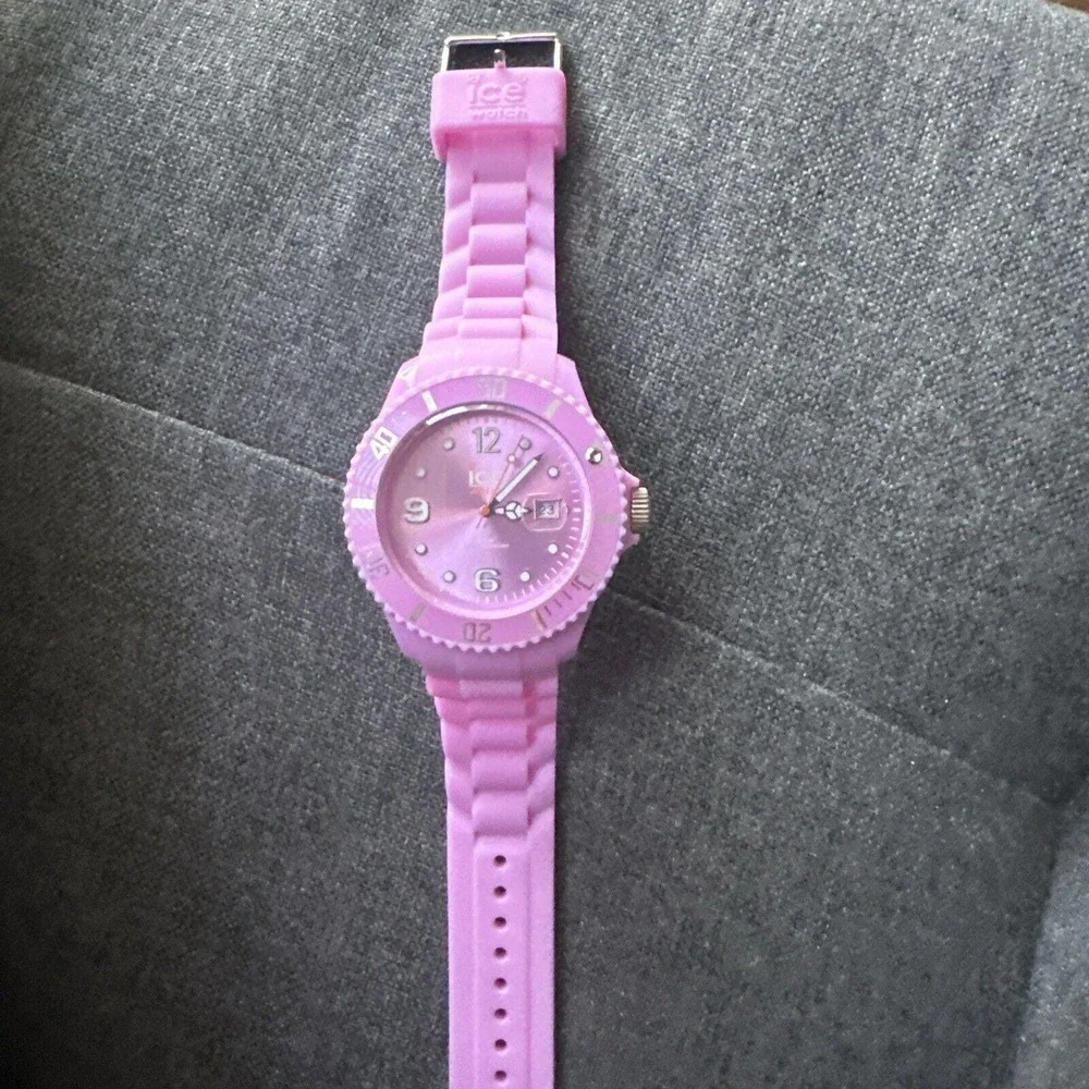 Running Ice‎ Watch 44mm Classic Light Purple Plastic Resin Quartz Watch Big Dial